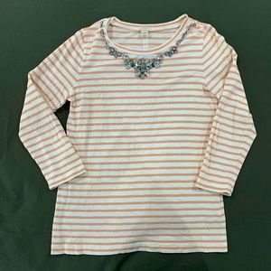J Crew Gem LS Tee